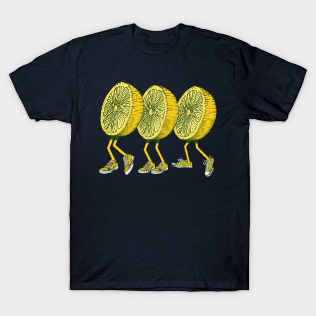 Walking Lemon T-Shirt by Urbanic